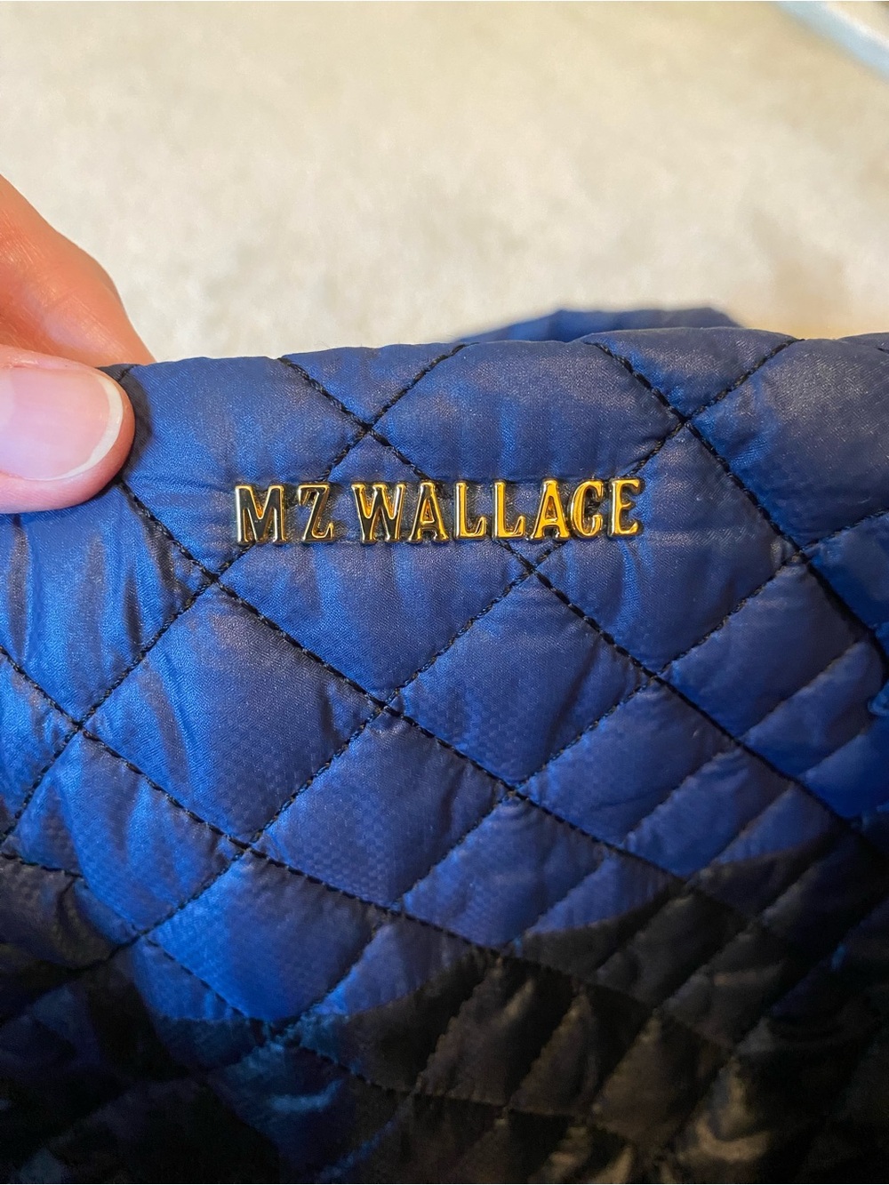 MZ Wallace Medium Sutton Navy/Black Colorblock Original - Picture 7 of 11